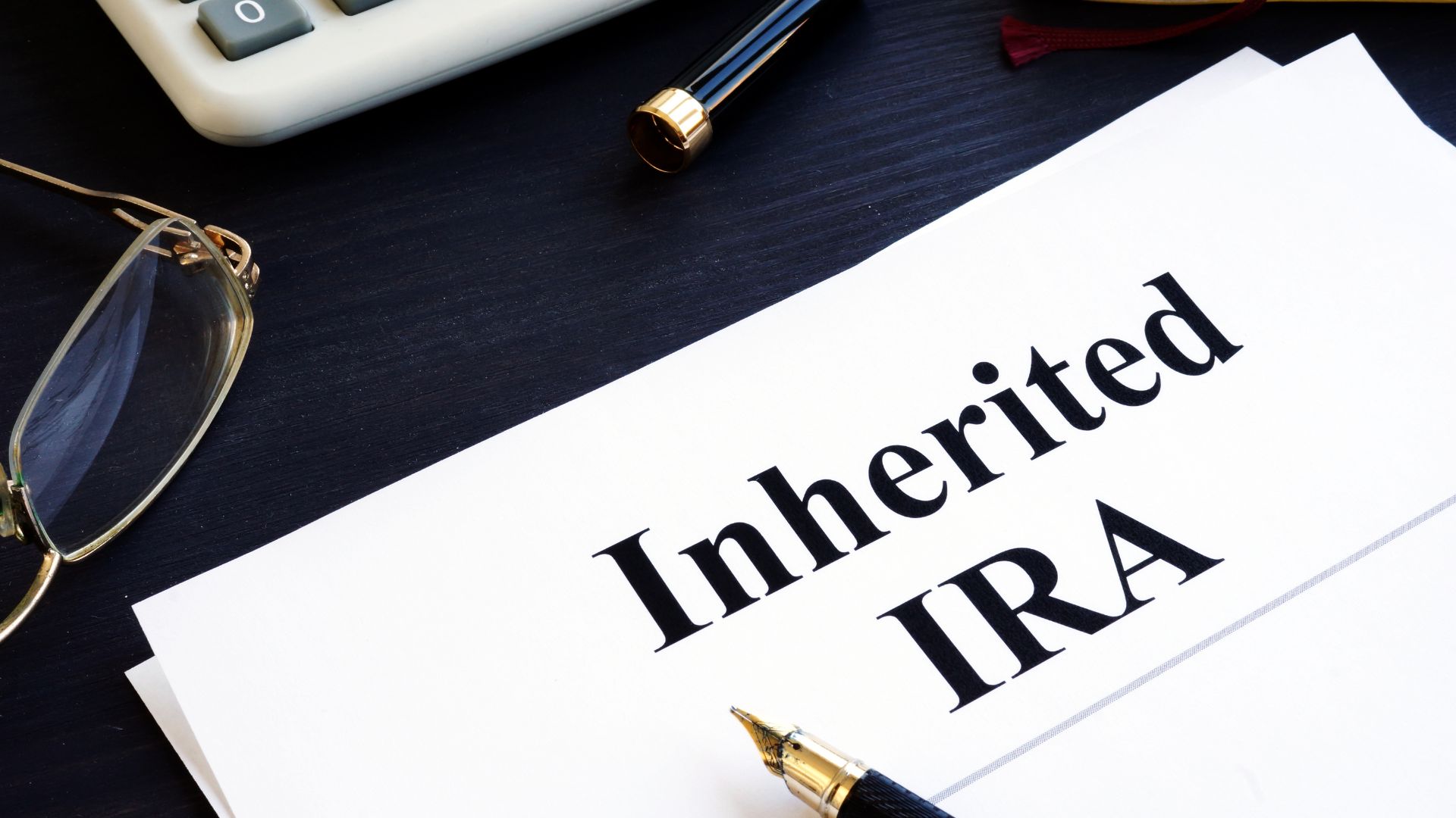 Piece of paper with "Inherited IRA" written on it